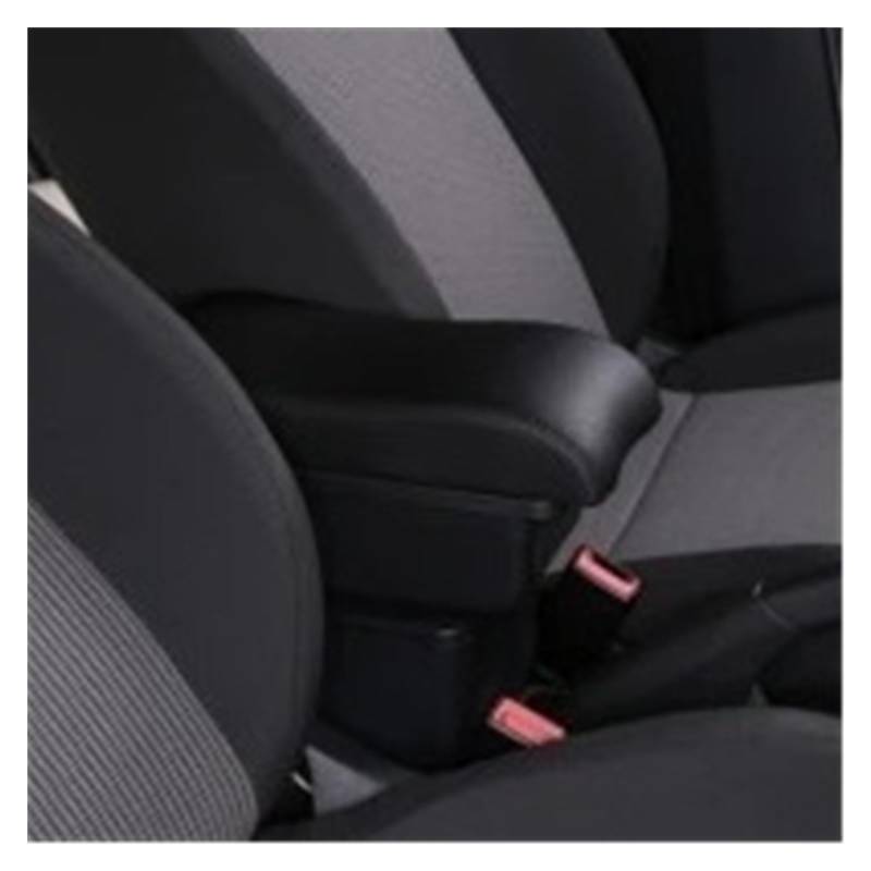 Armlehnenbox Für Toyota Für RAV4 Armlehnenbox Mittelkonsole Zentralspeicher Inhaltsspeicher Mit Getränkehalter Produkte Armlehne Mittelarmlehne(A-Black Black line) von TjOta