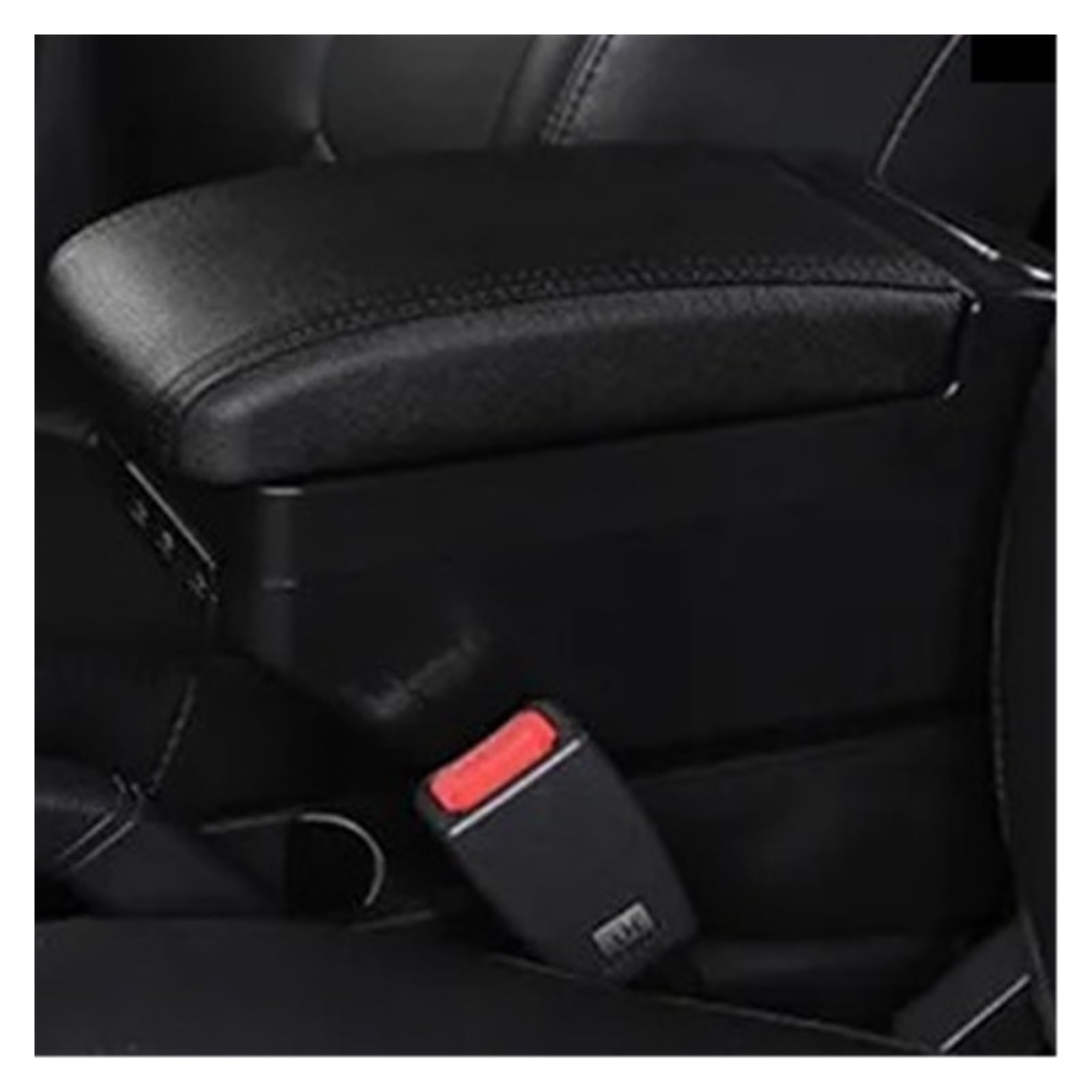 Armlehnenbox Für Toyota Für Yaris Für Vitz 5dr Für Fließheck 1998-2011 2005 2006 2007 2008 2009 2010 Spezielle Nachrüst-Autozubehör-Armlehnenbox Mittelarmlehne(E All Black 9 USB) von TjOta