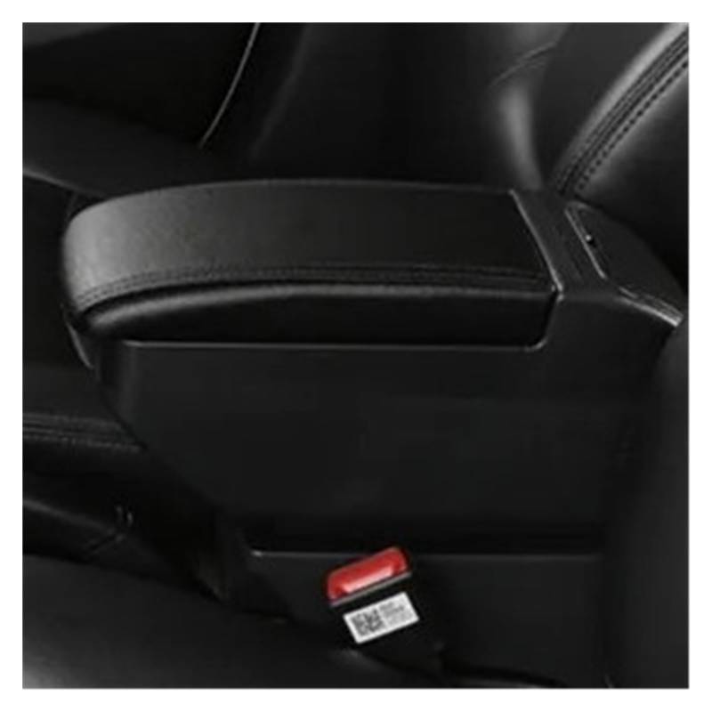 Armlehnenbox Für Toyota Für Yaris Für Vitz 5dr Für Fließheck 1998-2011 2005 2006 2007 2008 2009 2010 Spezielle Nachrüst-Autozubehör-Armlehnenbox Mittelarmlehne(F All Black No USB) von TjOta