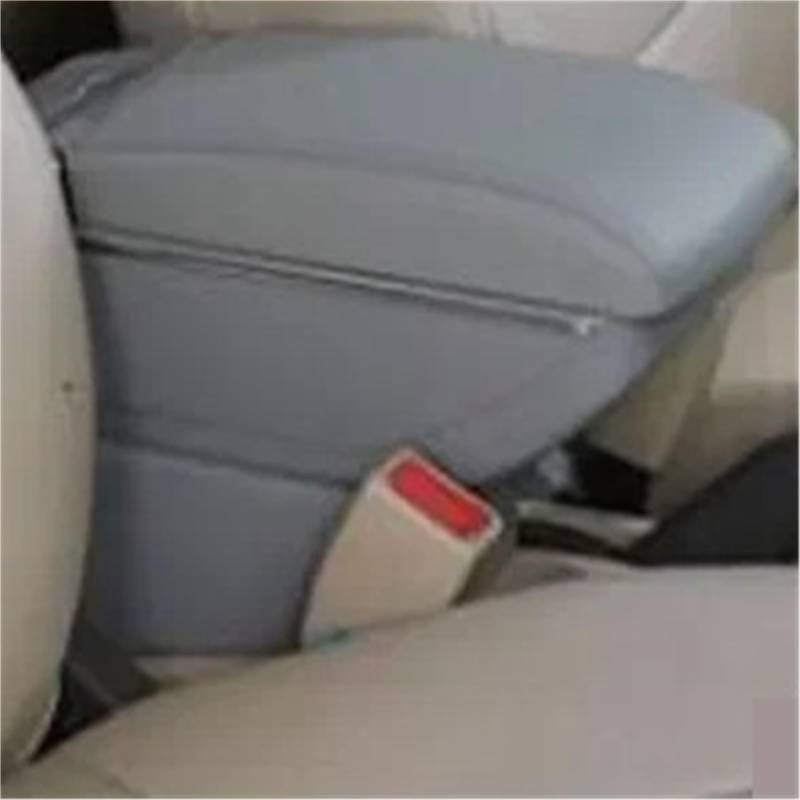 Armlehnenbox Für VW Für Polo Für AMEO 2009-2020 V Für Vivo Autoarmlehne Zentrale Aufbewahrungsbox Mit USB-Autozubehör Armlehnenbox Mittelarmlehne(B Gray NO USB) von TjOta