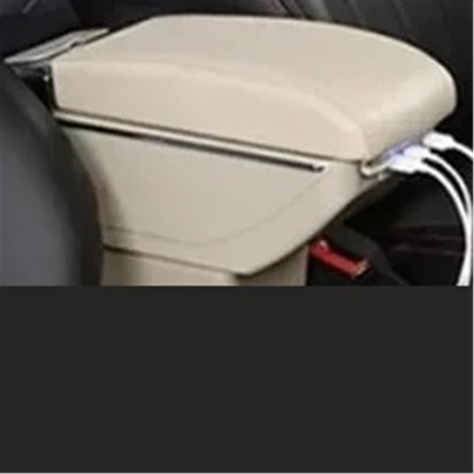 Armlehnenbox Für VW Für Polo Für AMEO 2009-2020 V Für Vivo Autoarmlehne Zentrale Aufbewahrungsbox Mit USB-Autozubehör Armlehnenbox Mittelarmlehne(C Beige 7USB) von TjOta