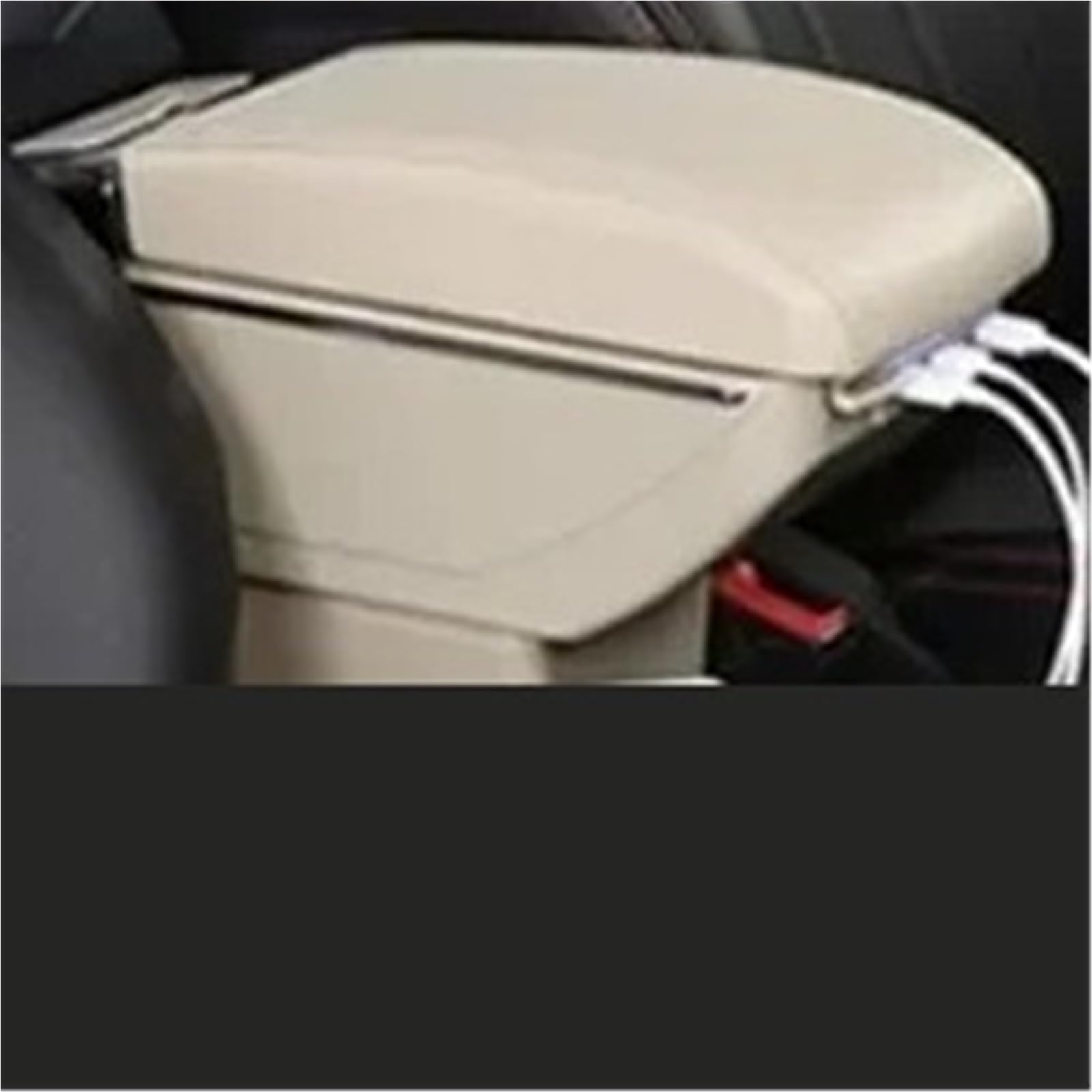 Armlehnenbox Für VW Für Polo Für AMEO 2009-2020 V Für Vivo Autoarmlehne Zentrale Aufbewahrungsbox Mit USB-Autozubehör Armlehnenbox Mittelarmlehne(D Beige 7USB) von TjOta