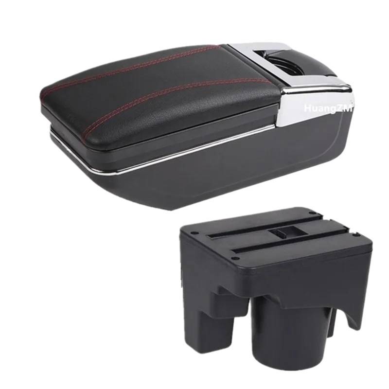 Armlehnenbox Für VW Für Scirocco Für Sagitar Für Golf 6 5 Mk6 MK5 Für Jetta 5 Autoarmlehne Autoaufbewahrungsbox Armlehnenbox Mittelarmlehne(A red line NO USB) von TjOta
