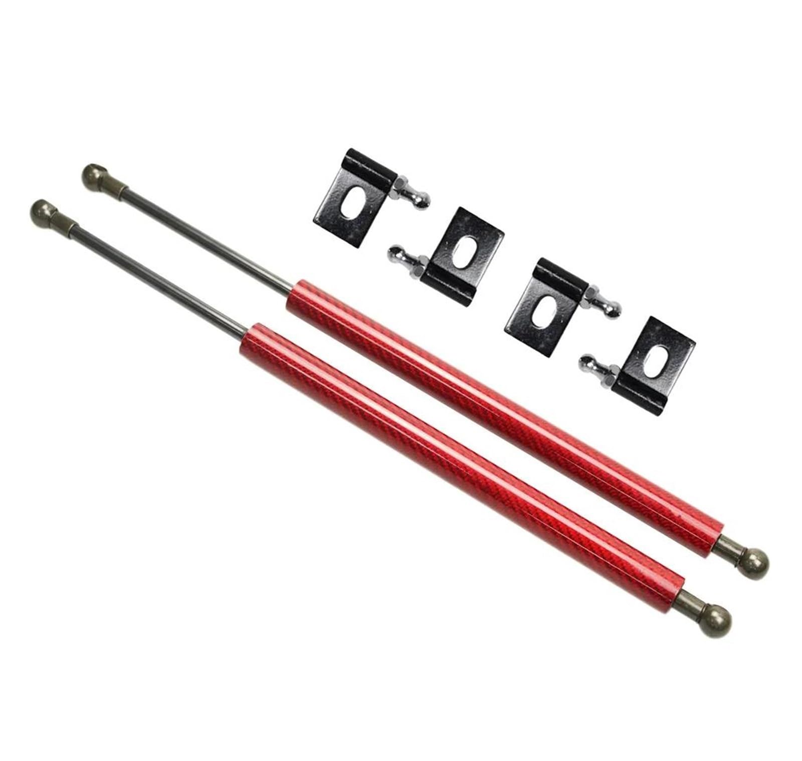 Haubenlift Für Mitsubishi Für Lancer Für Evolution Für EVO 7 8 9 2001-2008 Front Hood Bonnet Gas Streben Heben Unterstützung Stangen Zylinder Schock Dämpfer Kolben Gasfeder Motorhaube (Color : Red ca von TjOta