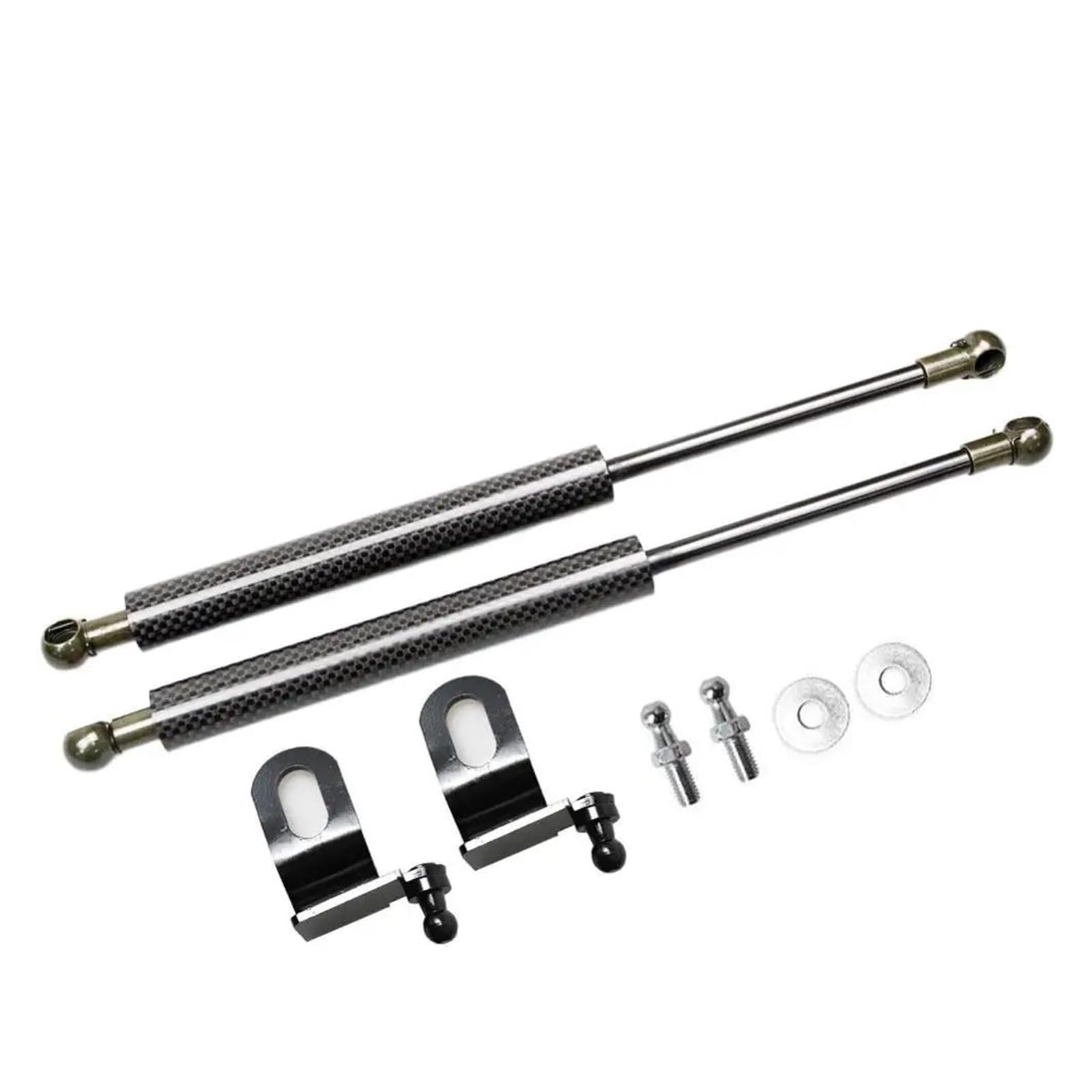 TjOta Haubenlift Für Sitz Für Ateca KH7 2016-2023 Für Cupra Für Jetta VS5 VS7 Vordere Haube Motorhaube Gas Streben Schock Dämpfer Kolben Lift Unterstützt Absorber Gasfeder (Color : Black Carbon) von TjOta