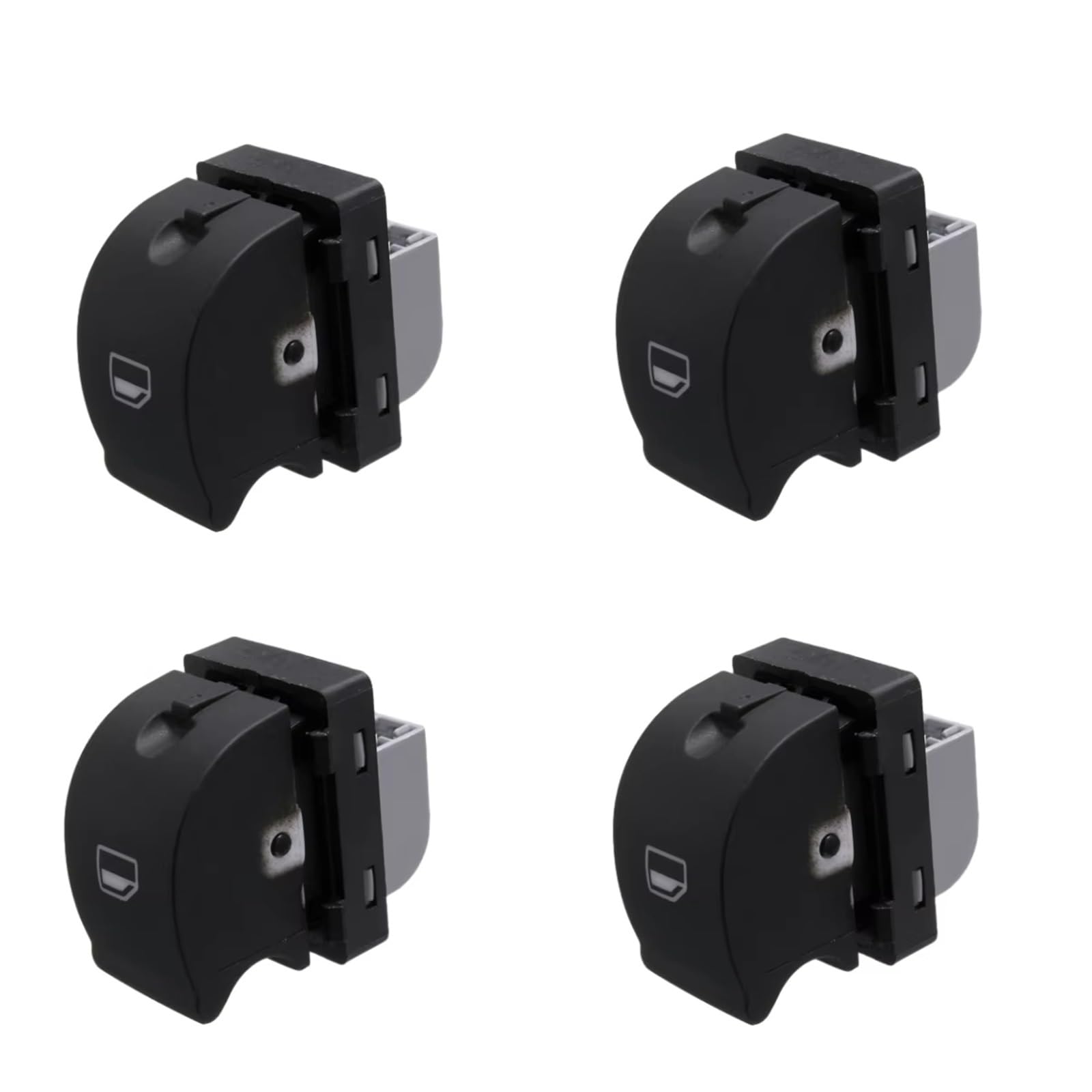 Auto Fenster Schalter Autofenster Elektrischer Schalter Knopf Fensterheber Schalter Steuerknopf Für A4 B6 2003-2005 8ED 959 855 8ED 959 855B(4Piece Right Switch) von Tjxtixle