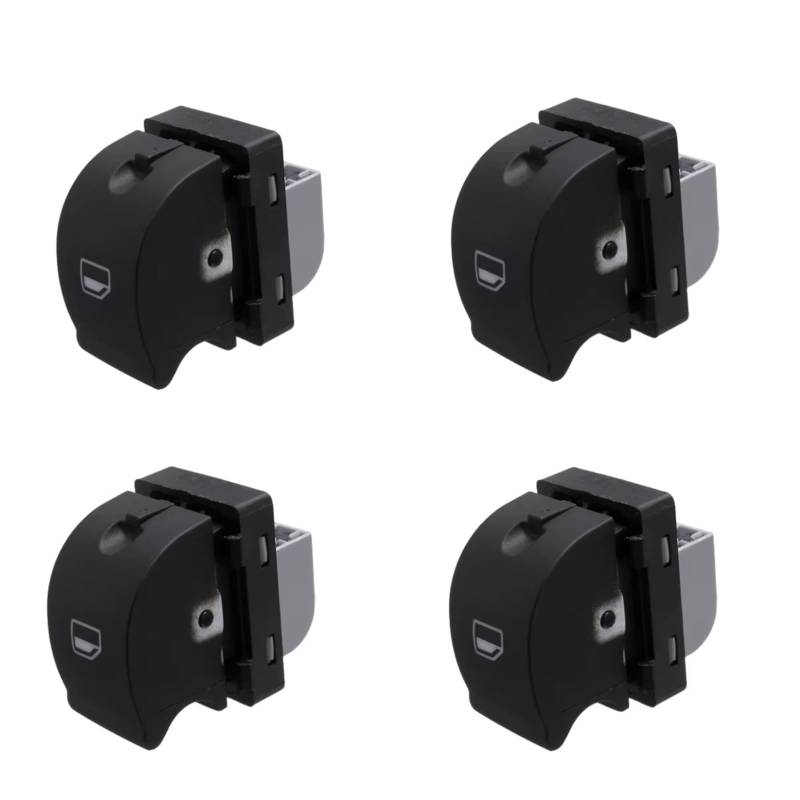 Auto Fenster Schalter Autofenster Elektrischer Schalter Knopf Fensterheber Schalter Steuerknopf Für A4 B6 2003-2005 8ED 959 855 8ED 959 855B(4Piece Right Switch) von Tjxtixle