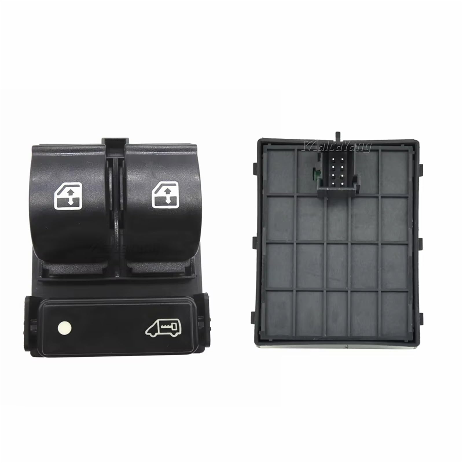 Auto Fenster Schalter Dreifach-Schalter-Steuertaste Für Elektrische Fensterheber Für FIAT Für Ducato Für Jumper II Für Peugeot Für Boxer II Für Doblo 735421419(Black Back) von Tjxtixle