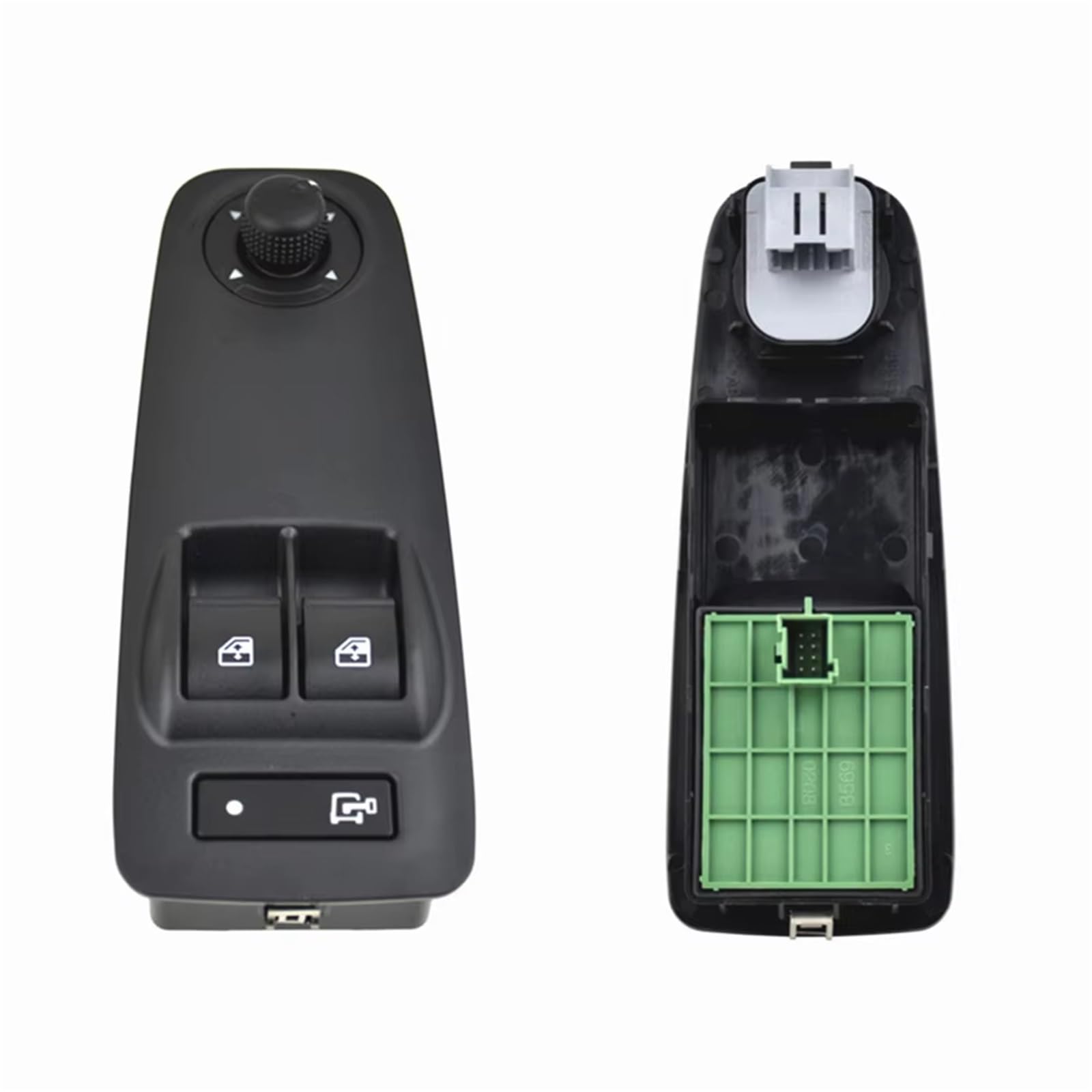 Auto Fenster Schalter Dreifach-Schalter-Steuertaste Für Elektrische Fensterheber Für FIAT Für Ducato Für Jumper II Für Peugeot Für Boxer II Für Doblo 735421419(Green Back) von Tjxtixle