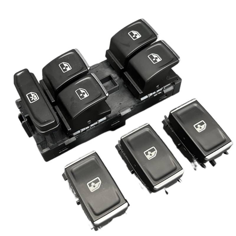 Auto Fenster Schalter Fensterheber-Taste Elektrische Power Master Fenster Schalter Auto Zubehör Für Skoda Für Octavia 2013-2017 5E0959857 5E0 959 857(4Piece Window Switch) von Tjxtixle
