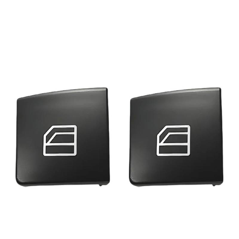Auto Fenster Schalter Für Benz C GLK E W204 1-2-teiliger Autofensterheberknopf Autoglasheber-Leistungssteuerknopf Fensterhauptschalterkappen(2xNumber 1) von Tjxtixle