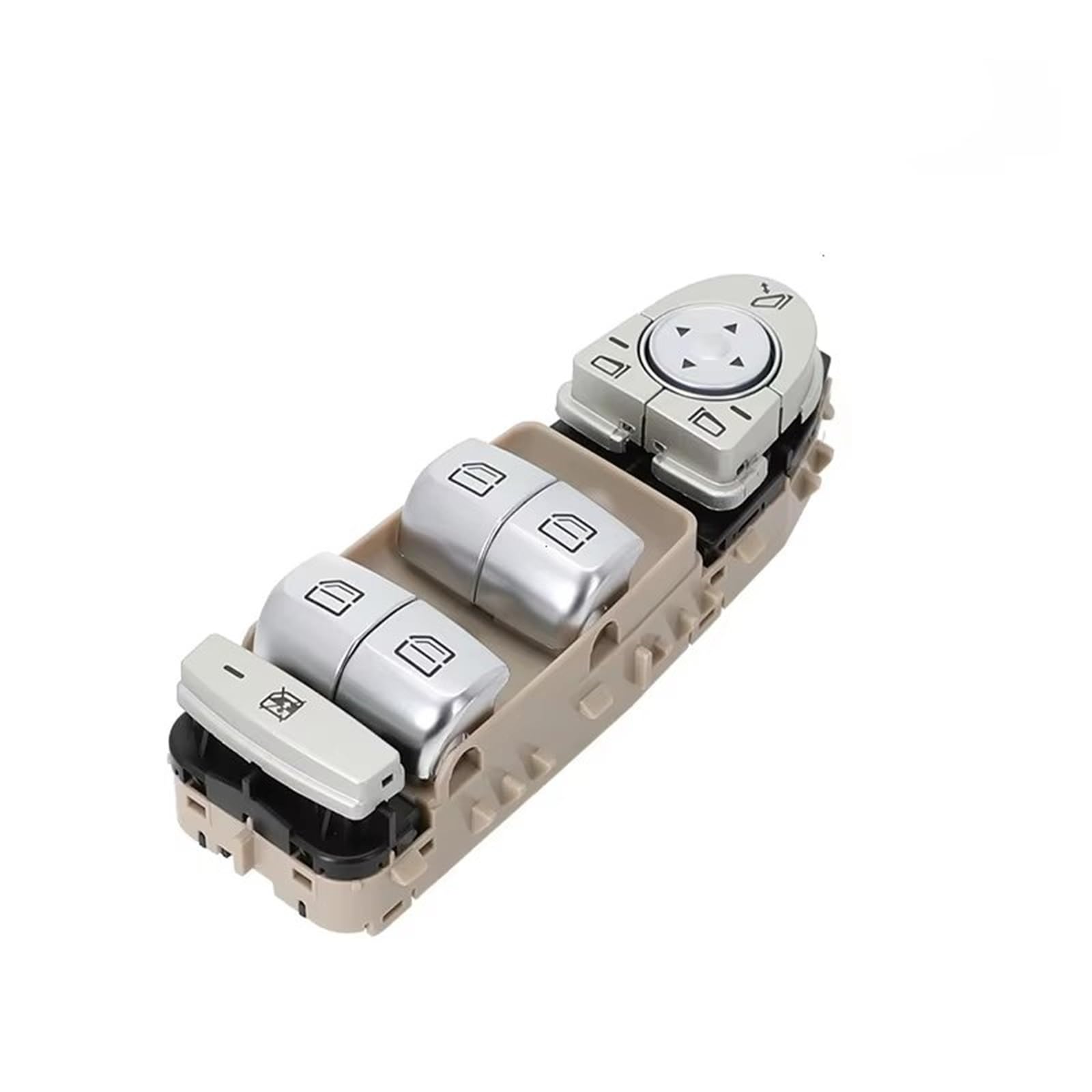 Auto Fenster Schalter Für Benz W205 W253 W213 W222 OEM 2059056811 CE Klasse 4 Tür Limousine Elektrische Power Master Fenster Schalter(Beige) von Tjxtixle