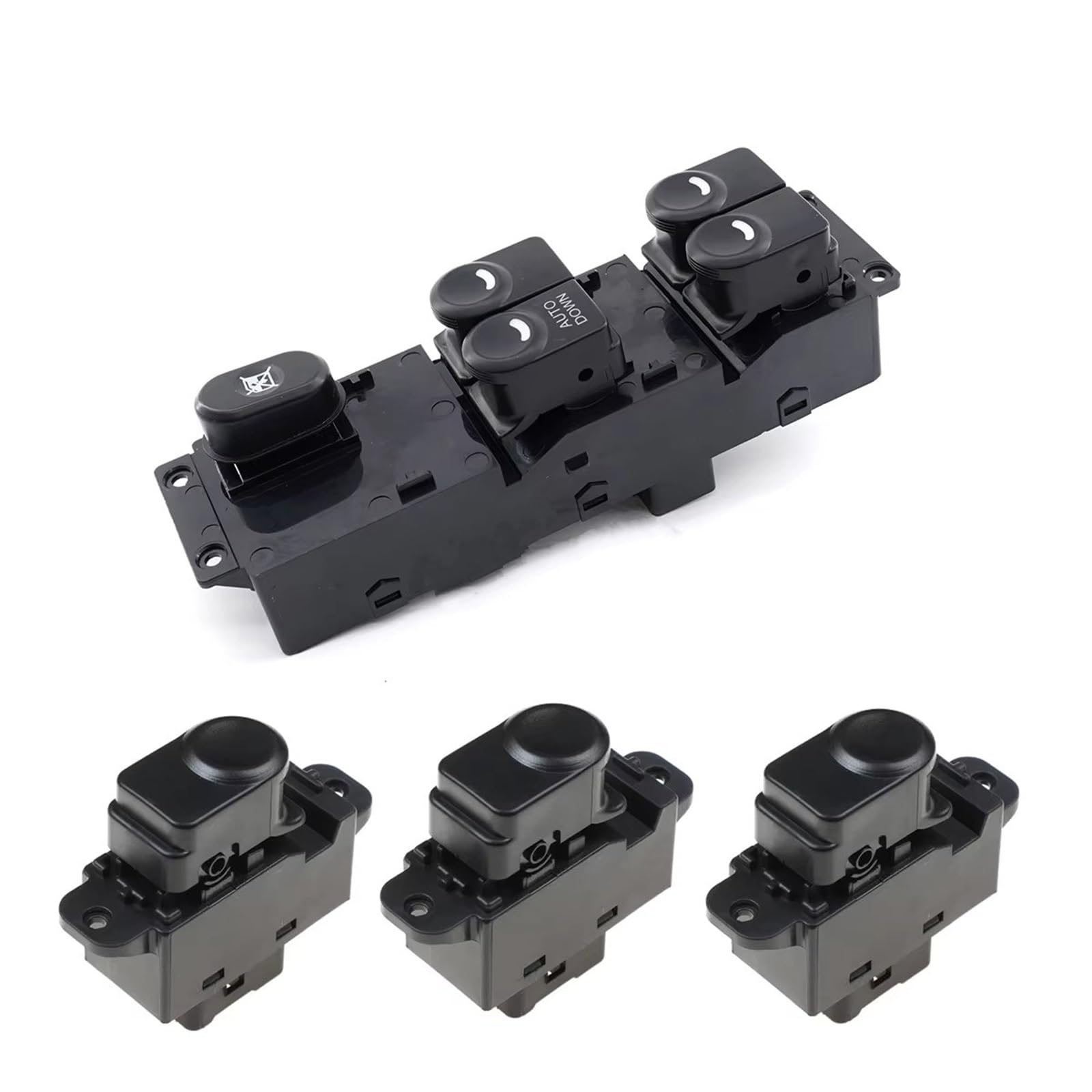 Auto Fenster Schalter Für Hyundai Für Accent Für Solaris 2013-2017 93570-1R101 93580-1R000 Vorne Links Passagier Elektrische Fenster Control Schalter Taste(Whole) von Tjxtixle