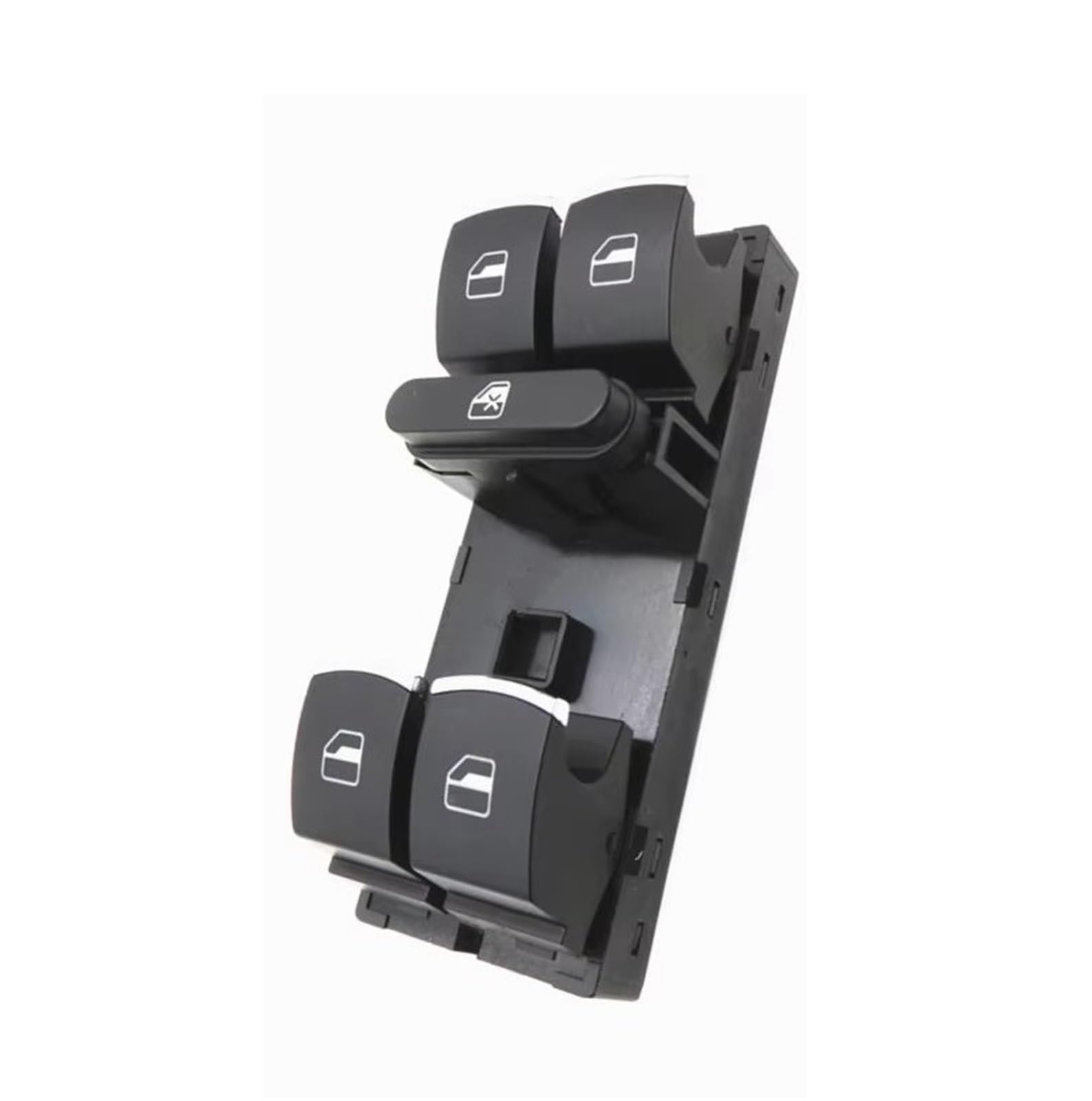 Auto Fenster Schalter Für VW Für Jetta Für Tiguan Für Golf Für GTI MK5 MK6 Für Passat B6 Für CC 959 857 5ND959857 Power Fenster Master Switch Control Button Fensterheberschalter(Chrome) von Tjxtixle