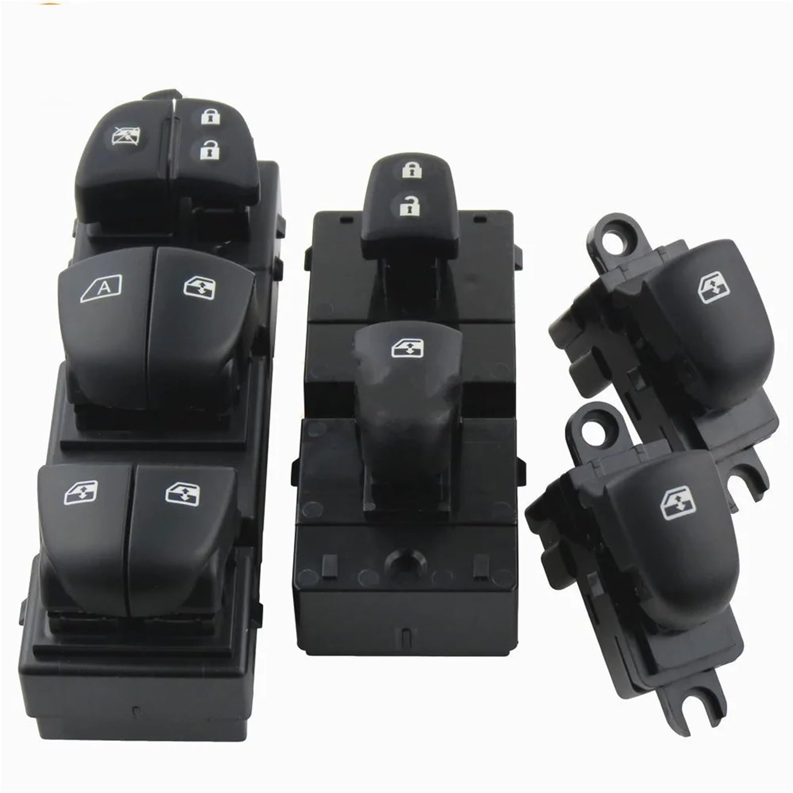 Auto Fenster Schalter Gelbe Lampe Auto-Fensterheberschalter Vorne Rechts Für Nissan Für Qashqai Für Altima Für Sylphy Für Tiida Für X-Trail(Set a) von Tjxtixle