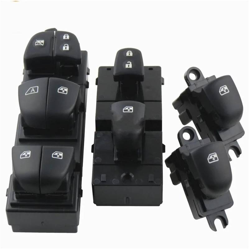 Auto Fenster Schalter Gelbe Lampe Auto-Fensterheberschalter Vorne Rechts Für Nissan Für Qashqai Für Altima Für Sylphy Für Tiida Für X-Trail(Set a) von Tjxtixle