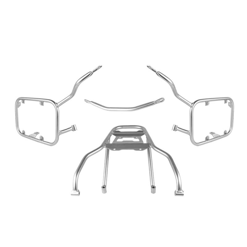Gepäckträger Für F900 XR 2019 2020 2021 2022 2023 Motorrad Top Case Heckkoffer Seitentasche Koffer Gepäckträger F900XR Halterung Packtaschen Rack Motorrad Hinten Gepäck(Silver 1 Set) von Tjxtixle