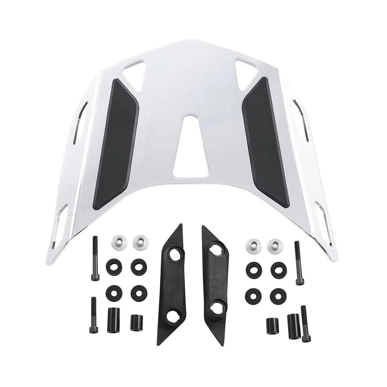 Gepäckträger Für Gold Für Wing GL1800 2018 2019 2020 2021 2022 2023 2024 Nicht-Tour-Motorradzubehör Heckträger Gepäckträger Motorrad Hinten Gepäck(Chrome) von Tjxtixle