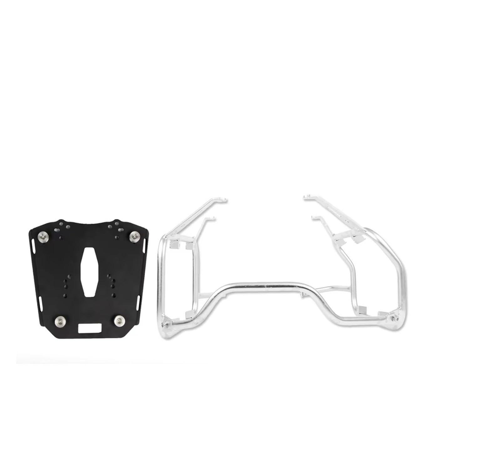 Gepäckträger Für VOGE 900DS 900DSX 900 DS DSX 2024 2025 Motorrad-Kofferraum-Satteltasche Sattelseitentasche Gepäckträger Packtaschen Rack Top Box Halterung Motorrad Hinten Gepäck(Silver 1 Set) von Tjxtixle
