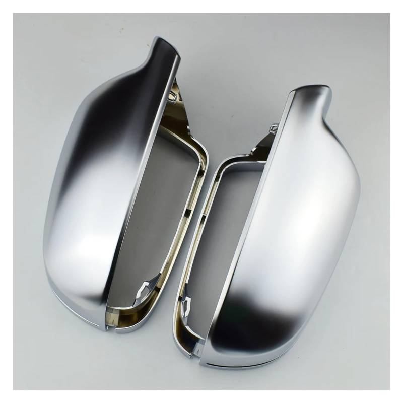 Auto Spiegelkappen Für A3 A4 A5 B8.5 B8K 2011-2016 8F0857527B 8F0857528B Matt Chrom Spiegel Abdeckung Rück Seite Spiegel Kappe Spiegelkappe(Without Side Assist) von Tkxvcejv