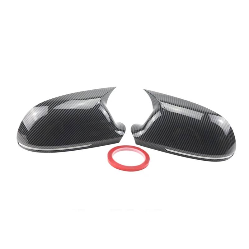 Auto Spiegelkappen Für A4 S4 A5 S5 B8 8K A6 S6 4F C6 A8 S8 D3 Q3 SQ3 A3 8P Horn-Add-On-Seitenrückspiegel-Kappenabdeckung Spiegelkappe(Carbon Fiber Look) von Tkxvcejv