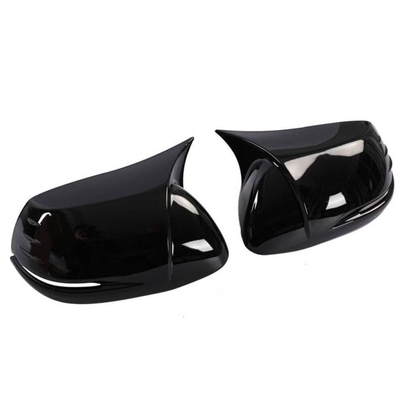 Auto Spiegelkappen Für CRV Für CR-V 2017-2020 Auto Rückspiegel Seitenspiegel Abdeckung Flügelkappe Carbon Faser Muster Spiegelkappe(Gloss Black) von Tkxvcejv
