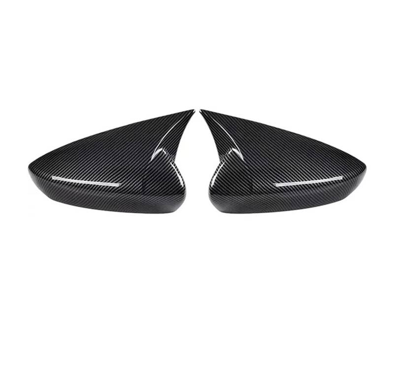 Auto Spiegelkappen Für Mazda 3 Für Axela 19-23 Auto Rückspiegel Seitenspiegel Abdeckung Flügelkappe Außentürgehäuse Verkleidung Carbonfaser-Optik Spiegelkappe(With Horn Carbon) von Tkxvcejv