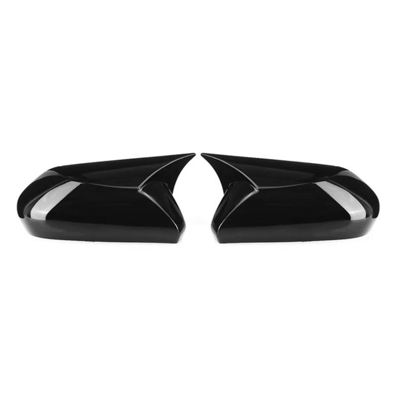 Auto Spiegelkappen Für Toyota Für CHR C HR Für C-HR 2017-2023 Autozubehör Rückansicht Rückspiegelabdeckung Spiegelkappe(Glossy Black-A) von Tkxvcejv