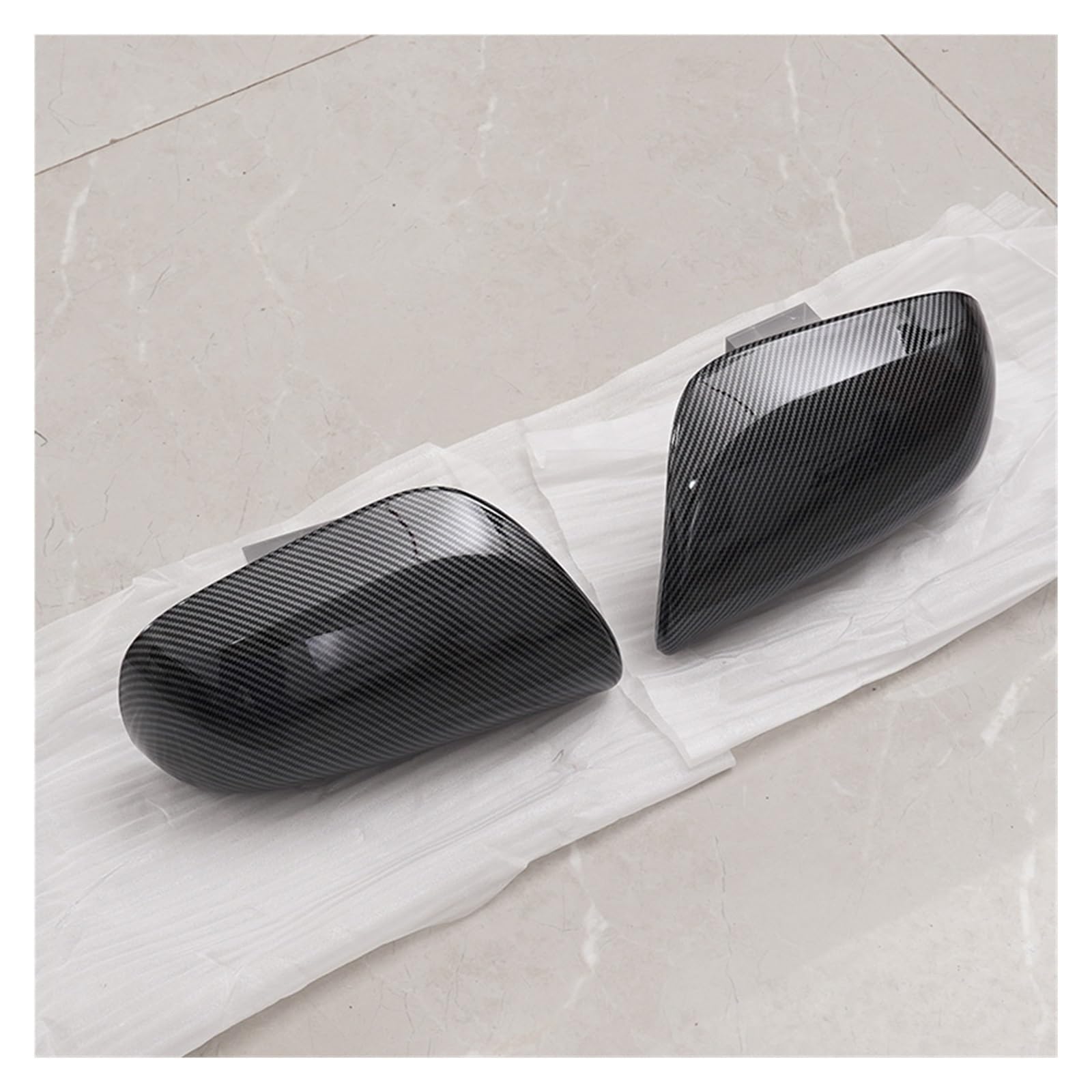 Auto Spiegelkappen Für Toyota Für Yaris 2007-2011 Tür Außenspiegel Gehäuse Shell Deckel Rückspiegel Kappe Abdeckung Seite Tür Flügel Gehäuse Spiegelkappe(Carbon Look 1 PAIR) von Tkxvcejv