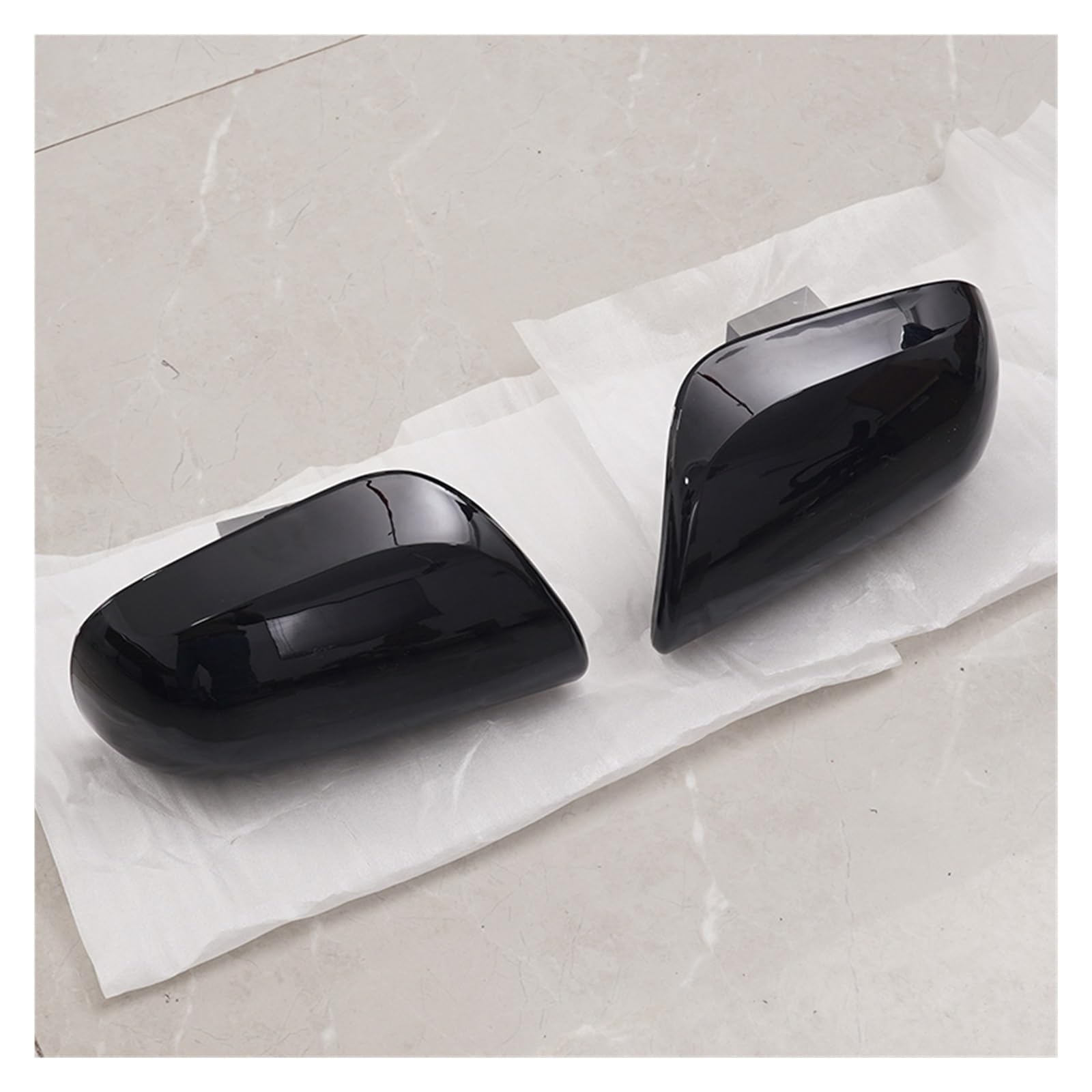 Auto Spiegelkappen Für Toyota Für Yaris 2007-2011 Tür Außenspiegel Gehäuse Shell Deckel Rückspiegel Kappe Abdeckung Seite Tür Flügel Gehäuse Spiegelkappe(Glossy Black 1 PAIR) von Tkxvcejv