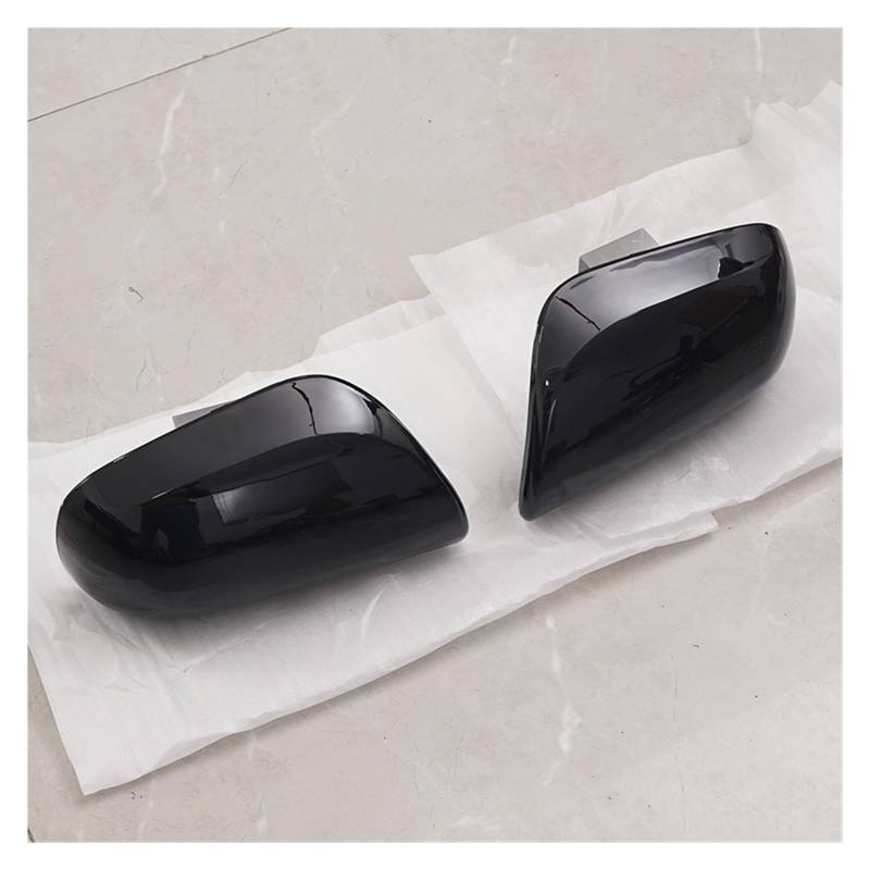 Auto Spiegelkappen Für Toyota Für Yaris 2007-2011 Tür Außenspiegel Gehäuse Shell Deckel Rückspiegel Kappe Abdeckung Seite Tür Flügel Gehäuse Spiegelkappe(Glossy Black 1 PAIR) von Tkxvcejv