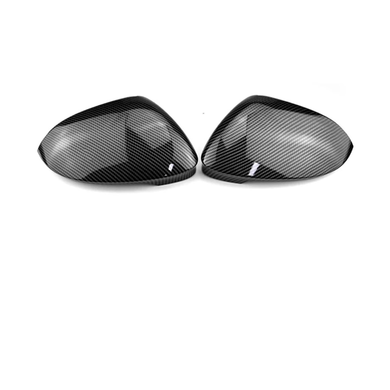 Auto Spiegelkappen Für VW Für Golf 8 MK8 2020-2022 Auto Ersatz Rückspiegel Seite Spiegel Abdeckung Flügel Kappe Spiegelkappe(With Hole Carbon) von Tkxvcejv