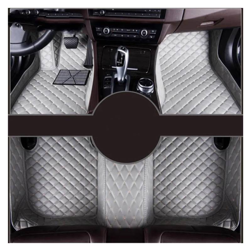 Fussmatten Auto Für 7er E65 F01 F02 F03 F04 G11 G12 Auto Teppiche Fuß Coche Zubehör Custom Car Fußmatten Autoteppiche(Gray) von Tkxvcejv