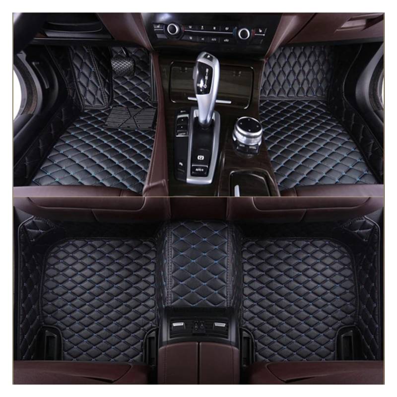 Fussmatten Auto Für Alle -Modelle 5er-Reihe E34 E39 E60 E61 F10 F11 F07 6er-Reihe GT F12 F13 F06 640 Innenausstattung Auto-Fußmatten Autoteppiche(Black b,RHD) von Tkxvcejv