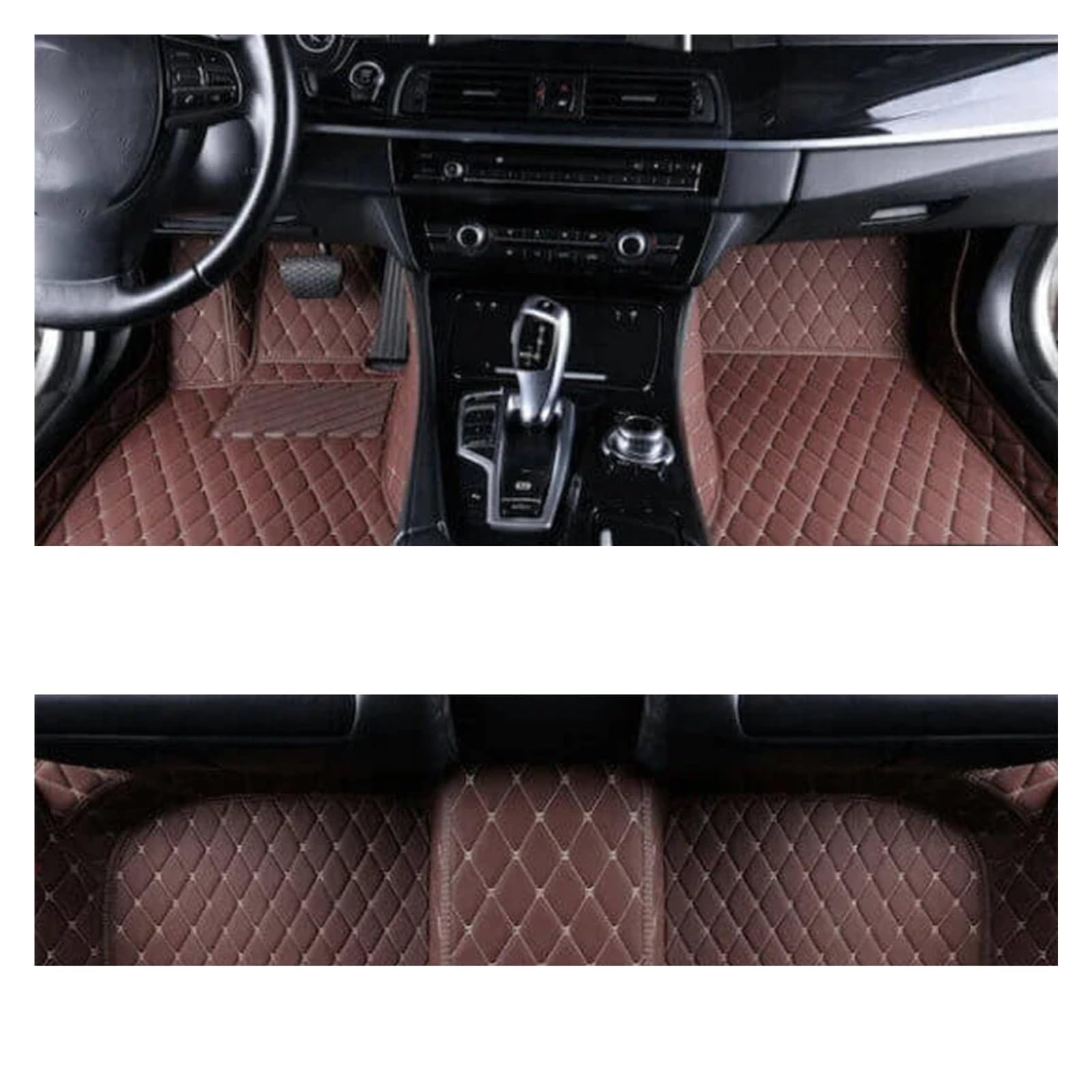 Fussmatten Auto Für Benz C Klasse W205 C180 200 220 250 260 300 350 400 450 2014-15 2016 2017 2018 2019 2020 Zubehör Auto Fußmatten Autoteppiche(LHD Brown) von Tkxvcejv