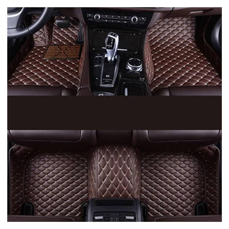 Fussmatten Auto Für Benz EC Für SLK G Für GLS Für GLC Für GLA Für GLE GL Für CLA ML Für GLK Für CLS Für CLK Für Vito Für Viano Auto-Fußmatten Autoteppiche(Coffee) von Tkxvcejv