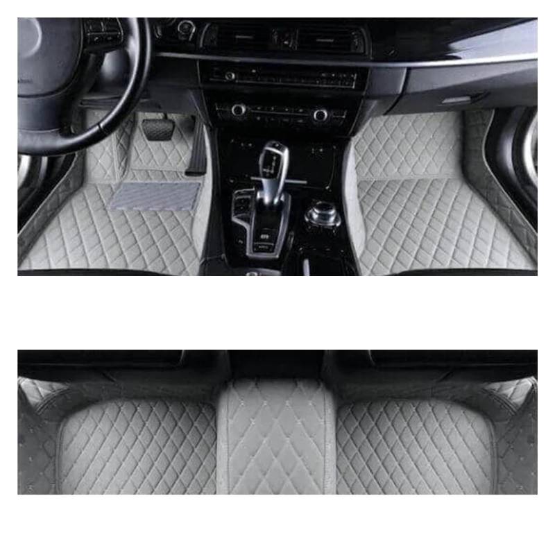 Fussmatten Auto Für Benz Für GLA Für EQA H247 2021 2022 2023 Wasserdichtes Komplettset Zubehör Innenausstattung Automatten Boden Autoteppiche(Grey 1set,RHD) von Tkxvcejv