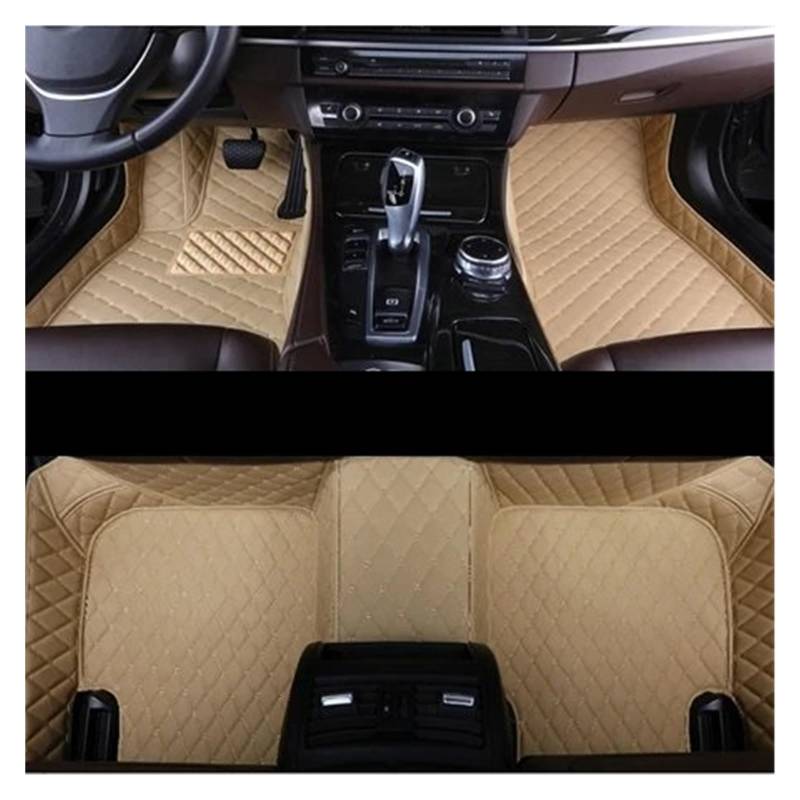 Fussmatten Auto Für Benz W201 W202 W203 W204 W205 Für AMG C43 C63 C160 C180 C200 C220 C300 C350 Auto-Styling-Bodenteppiche Auto-Bodenmatte Autoteppiche(Beige) von Tkxvcejv