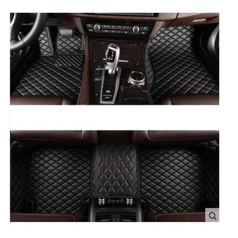 Fussmatten Auto Für Benz W201 W202 W203 W204 W205 Für AMG C43 C63 C160 C180 C200 C220 C300 C350 Auto-Styling-Bodenteppiche Auto-Bodenmatte Autoteppiche(Pure Black) von Tkxvcejv