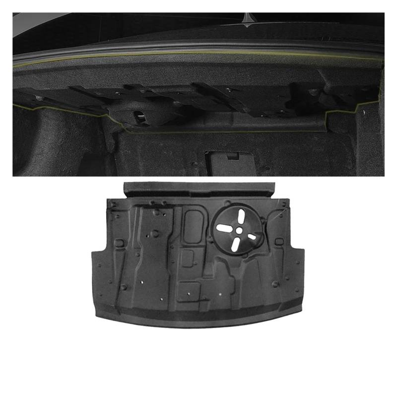 Fussmatten Auto Für Cadillac CT4 CT5 CT6 2019-2023 Auto-Kofferraum-Firewall-Matte-Pad-Abdeckung Schall-Wärmedämmung Baumwolle Noise Deadener Autoteppiche(CT6 2019-2023) von Tkxvcejv