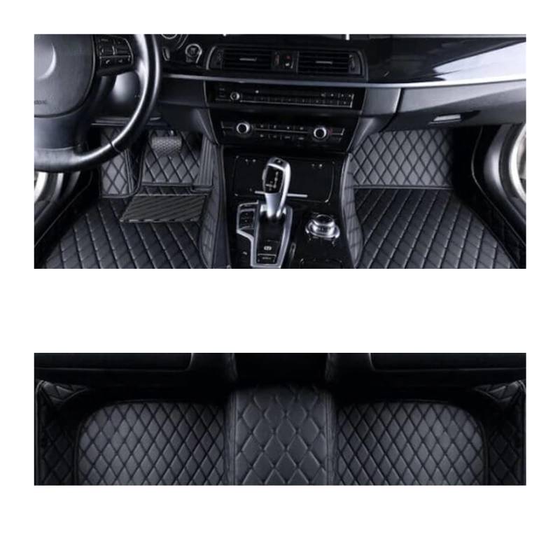 Fussmatten Auto Für Ford Für Kuga 2013 2014 2015 2016 2017 2018 Benutzerdefinierte Auto-Fußpolster Auto-Teppichbezug Innenausstattung Auto-Fußmatten Autoteppiche(Black 1set,Linkslenker) von Tkxvcejv