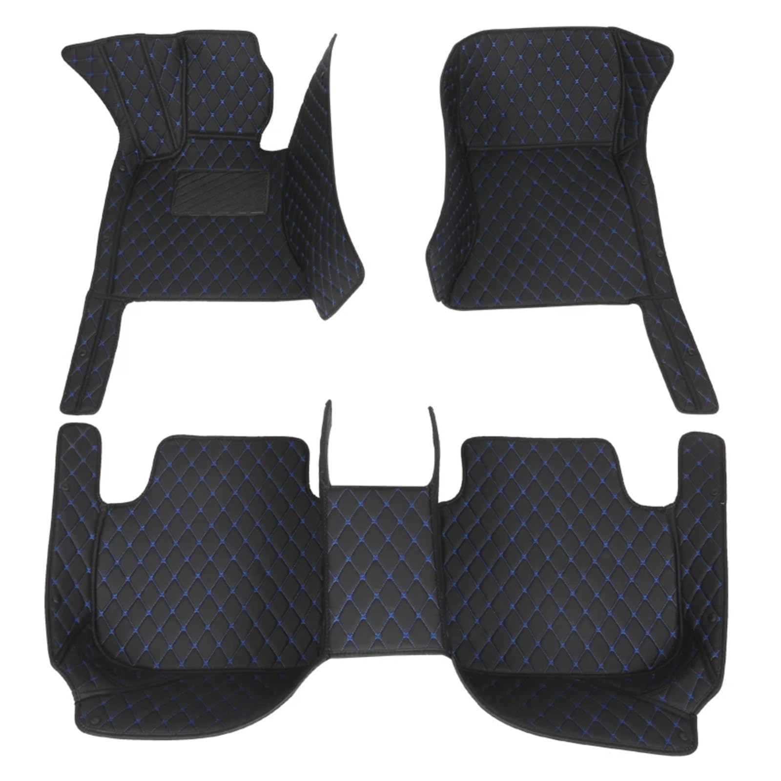 Fussmatten Auto Für Für Outlander 2013 2014 2015 2016 5-Sitzer-Teppiche Fußpolster Maßgefertigte Auto-Fußmatten Aus Leder Autoteppiche(Black B) von Tkxvcejv