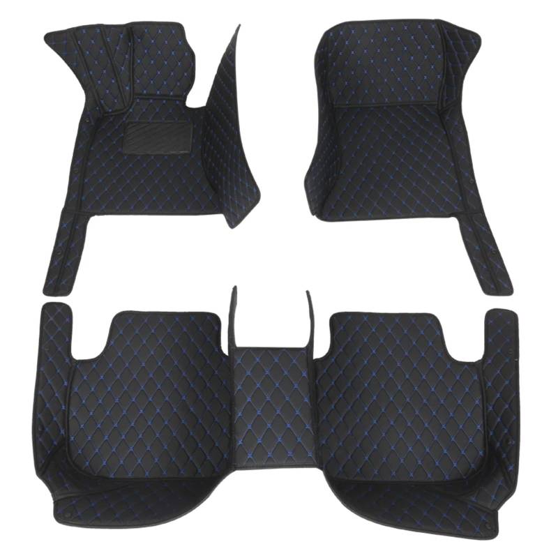 Fussmatten Auto Für Für Outlander 2013 2014 2015 2016 5-Sitzer-Teppiche Fußpolster Maßgefertigte Auto-Fußmatten Aus Leder Autoteppiche(Black B) von Tkxvcejv