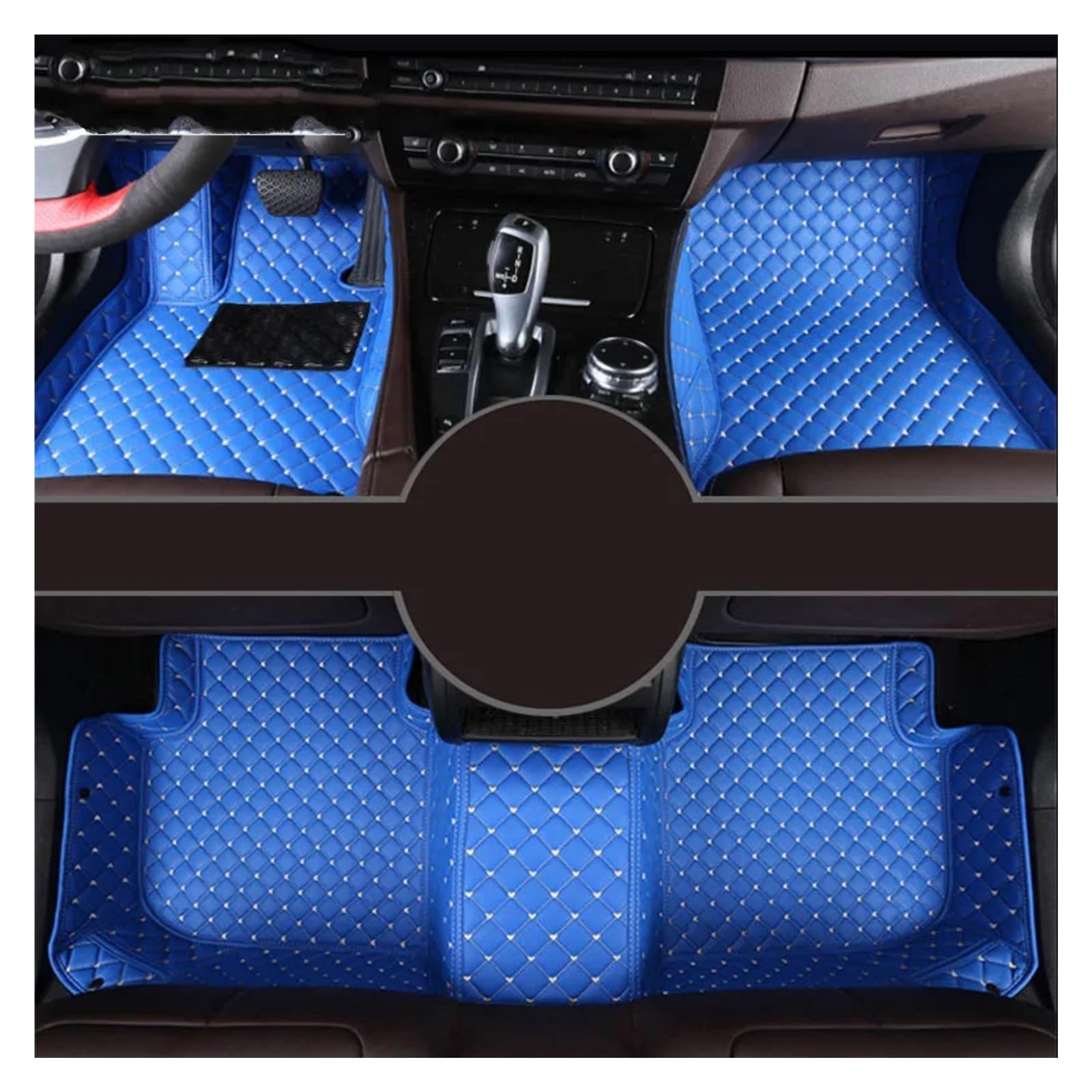 Fussmatten Auto Für HAVAL XY H8 H9 M2 M4 Auto Teppiche Fuß Coche Zubehör Custom Car Fußmatten Autoteppiche(Bl,H8) von Tkxvcejv