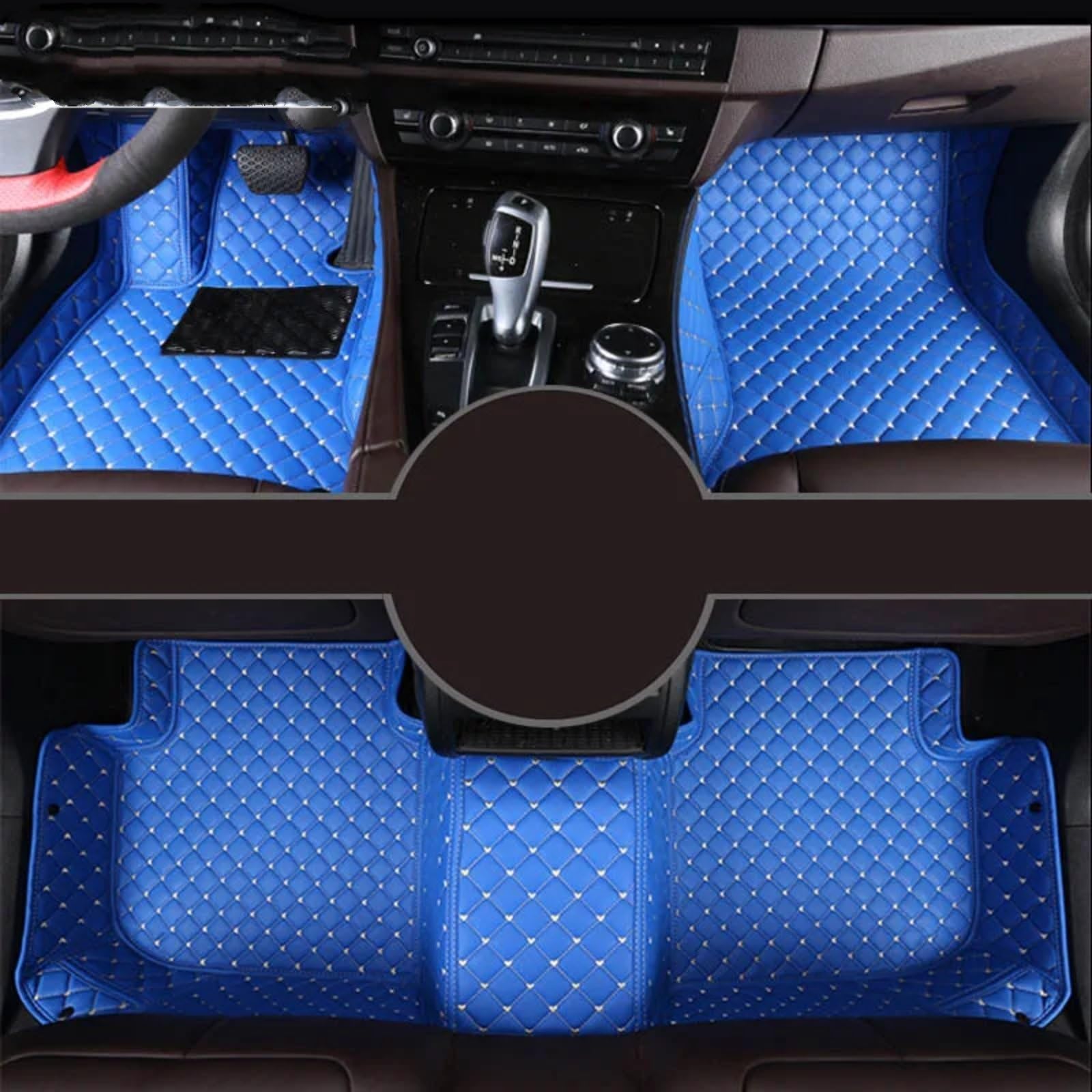 Fussmatten Auto Für HAVAL XY H8 H9 M2 M4 Auto Teppiche Fuß Coche Zubehör Custom Car Fußmatten Autoteppiche(Bl,H8) von Tkxvcejv