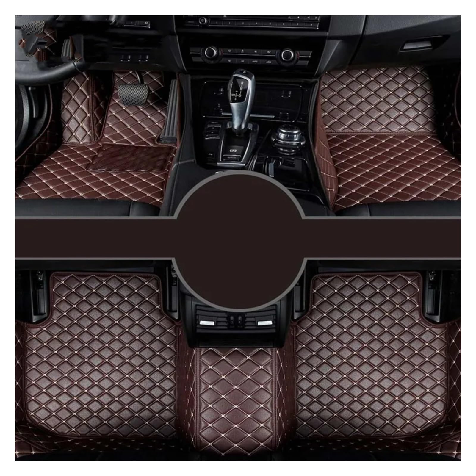 Fussmatten Auto Für HAVAL XY H8 H9 M2 M4 Auto Teppiche Fuß Coche Zubehör Custom Car Fußmatten Autoteppiche(Coffee,M2) von Tkxvcejv