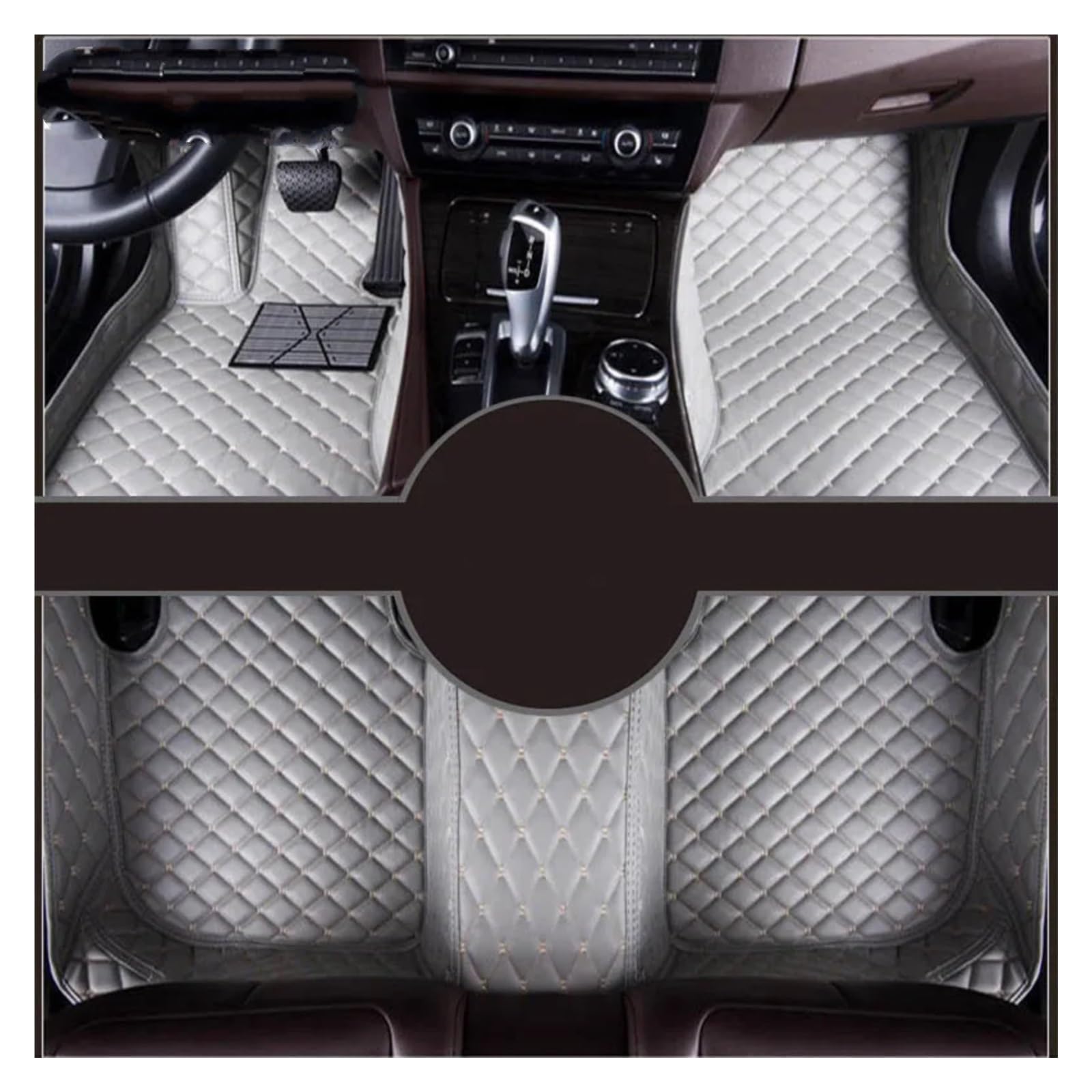 Fussmatten Auto Für HAVAL XY H8 H9 M2 M4 Auto Teppiche Fuß Coche Zubehör Custom Car Fußmatten Autoteppiche(Gray,M2) von Tkxvcejv