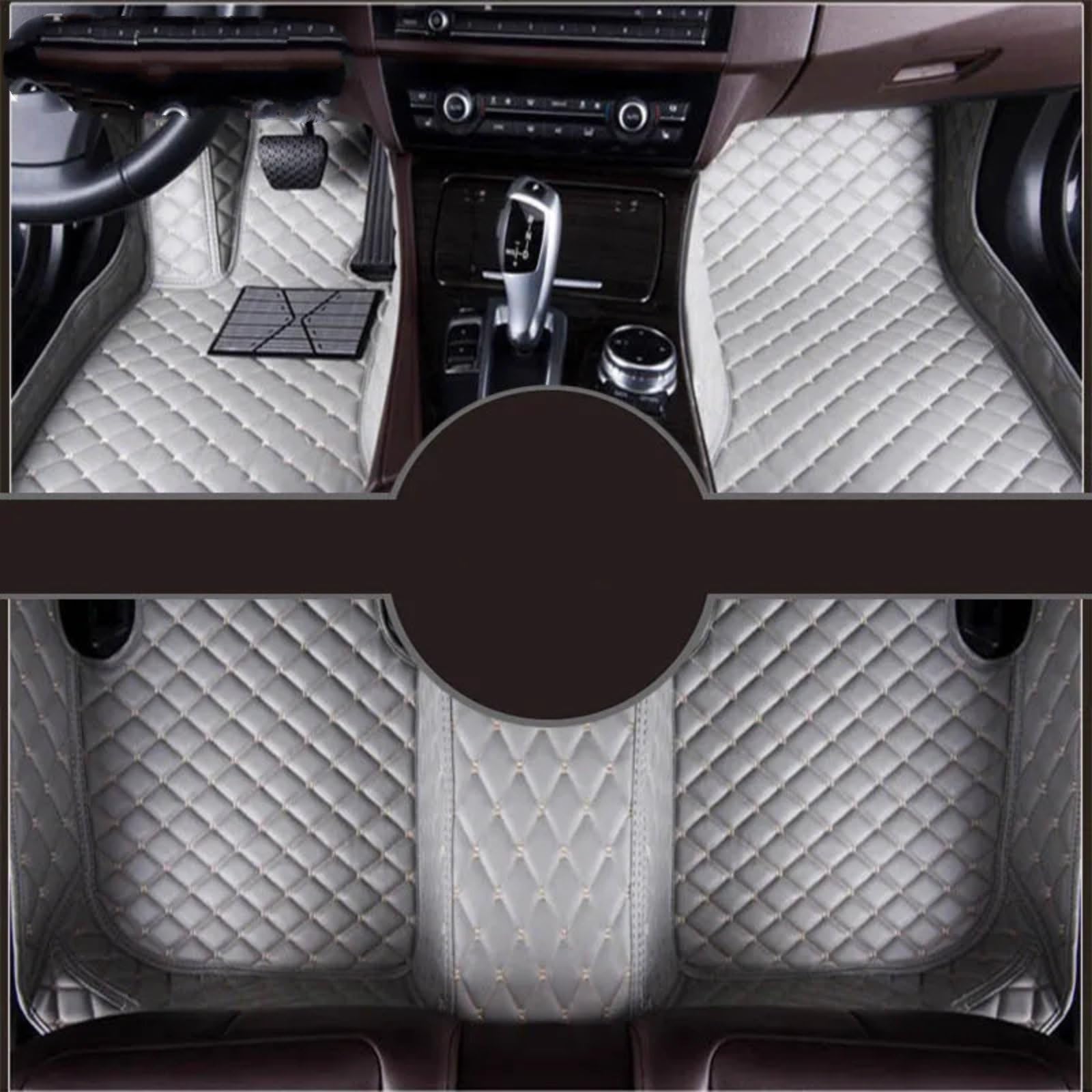 Fussmatten Auto Für HAVAL XY H8 H9 M2 M4 Auto Teppiche Fuß Coche Zubehör Custom Car Fußmatten Autoteppiche(Gray,M2) von Tkxvcejv