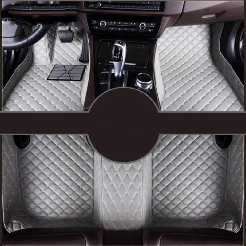 Fussmatten Auto Für HAVAL XY H8 H9 M2 M4 Auto Teppiche Fuß Coche Zubehör Custom Car Fußmatten Autoteppiche(Gray,M2) von Tkxvcejv