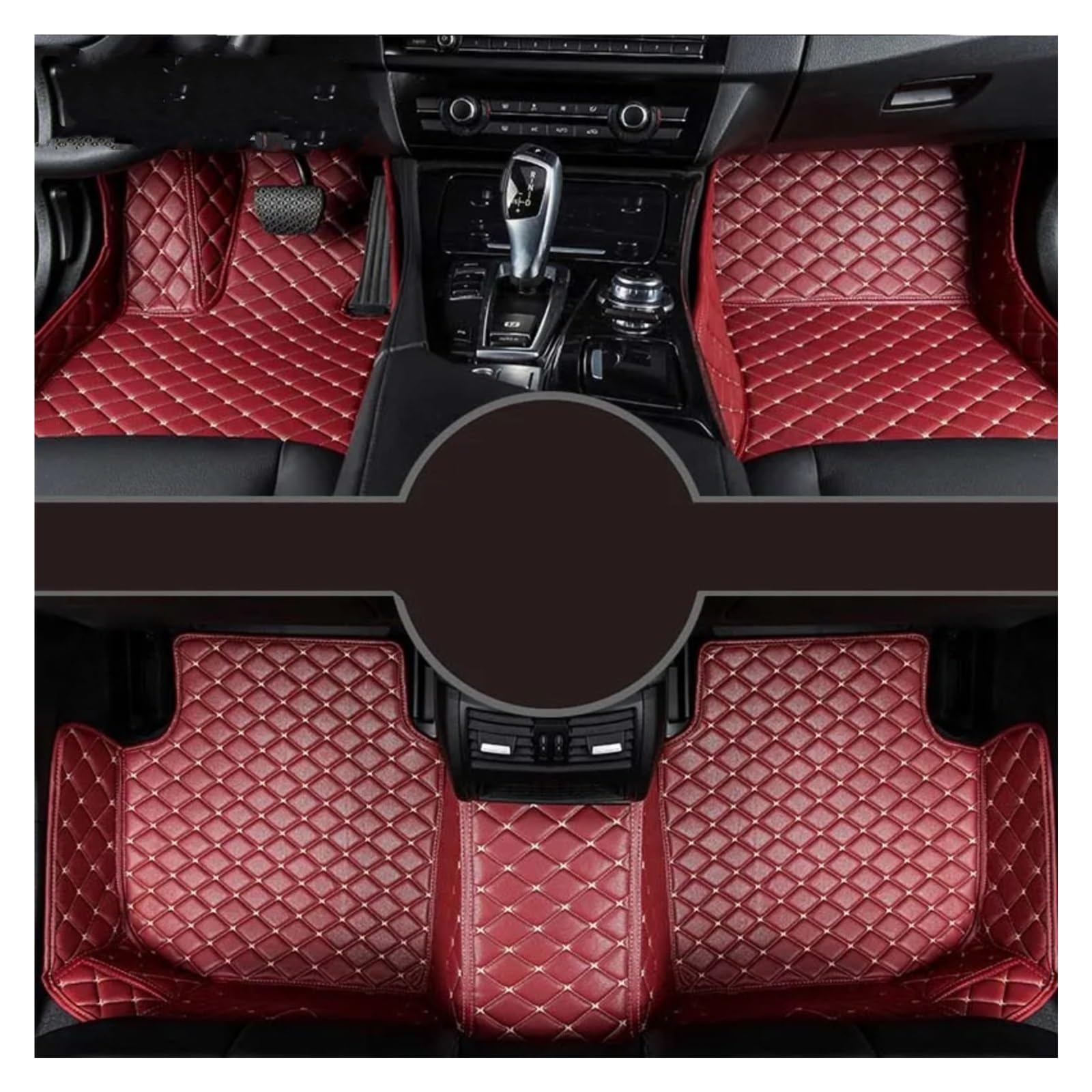 Fussmatten Auto Für HAVAL XY H8 H9 M2 M4 Auto Teppiche Fuß Coche Zubehör Custom Car Fußmatten Autoteppiche(Wine red,XY) von Tkxvcejv
